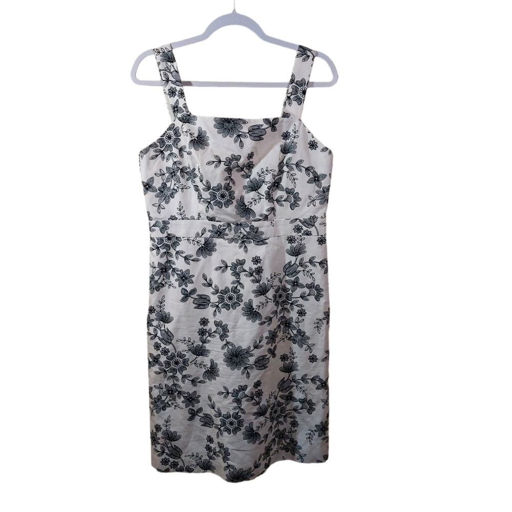 Ann Taylor Ladies Floral Print Spaghetti Strap Midi Dress